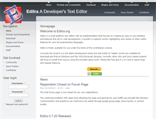 Tablet Screenshot of editra.org